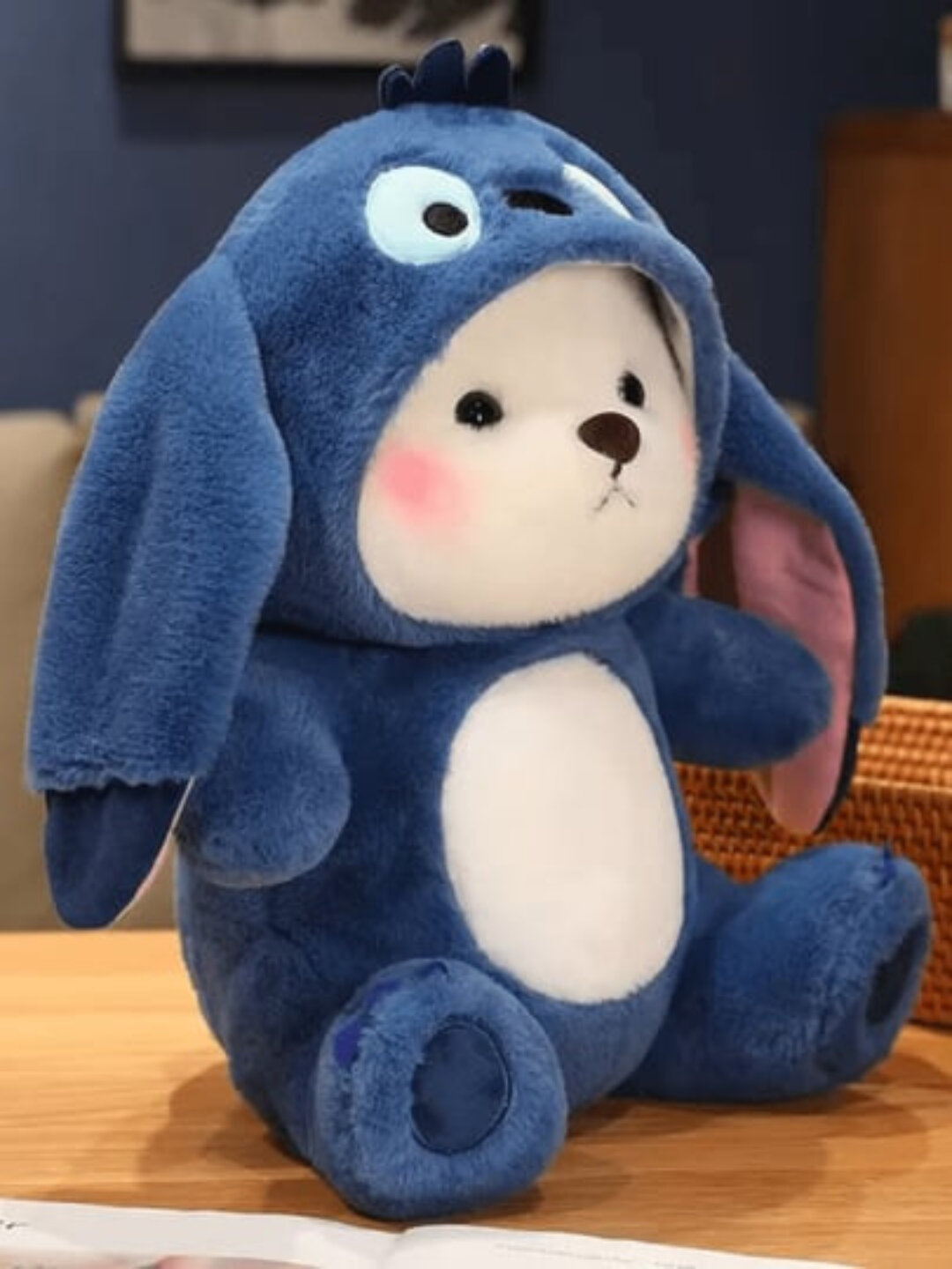 Плюшевая игрушка Стич, мягкая набивная, антистресс, для мальчиков и девочек