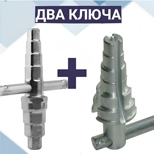 фото Универсальный ключ для американок 1/2"-1 1/4" + ключ для американок шестигранный tst