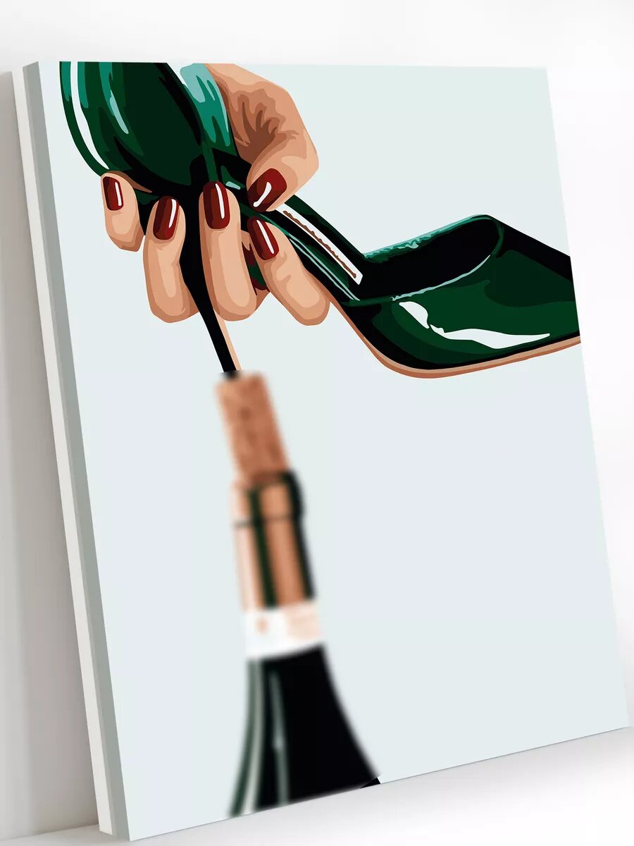 Картина по номерам на холсте с подрамником 40х50 см Сильная и независимая