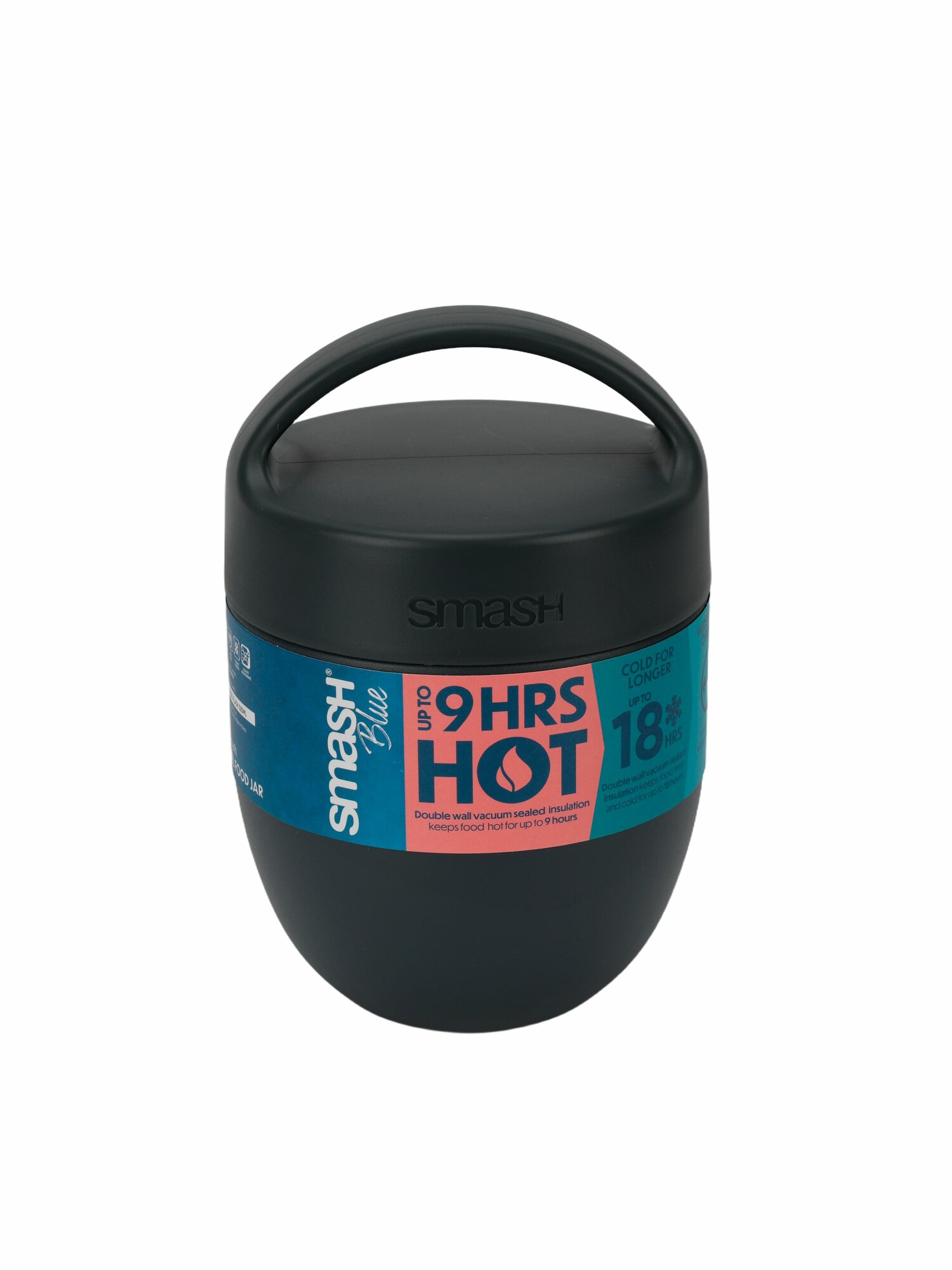 Ланч-бокс Smash "Blue" с вакуумной изоляцией 500мл серый 35069
