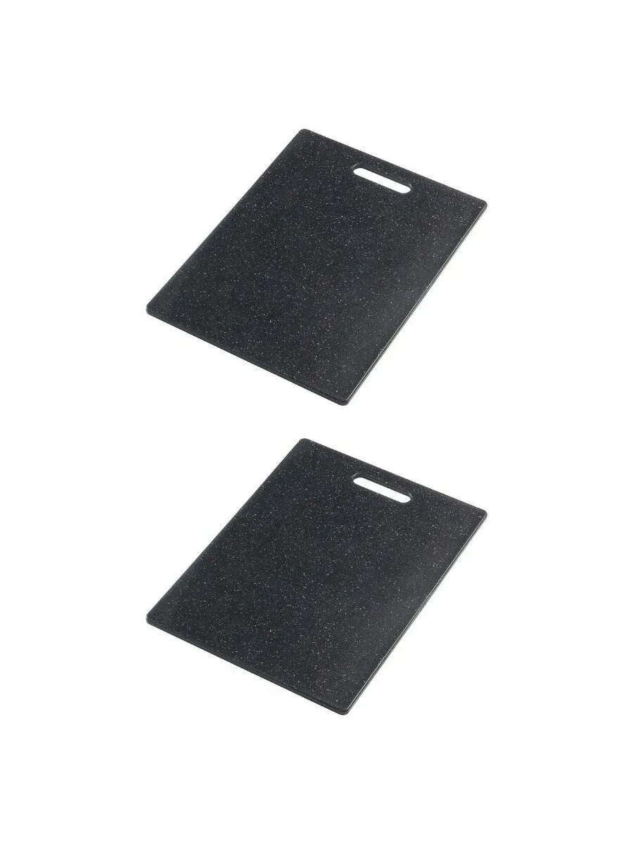 Набор досок разделочных Rotho L 365х275х9мм антрацит+мрамор — фото 1