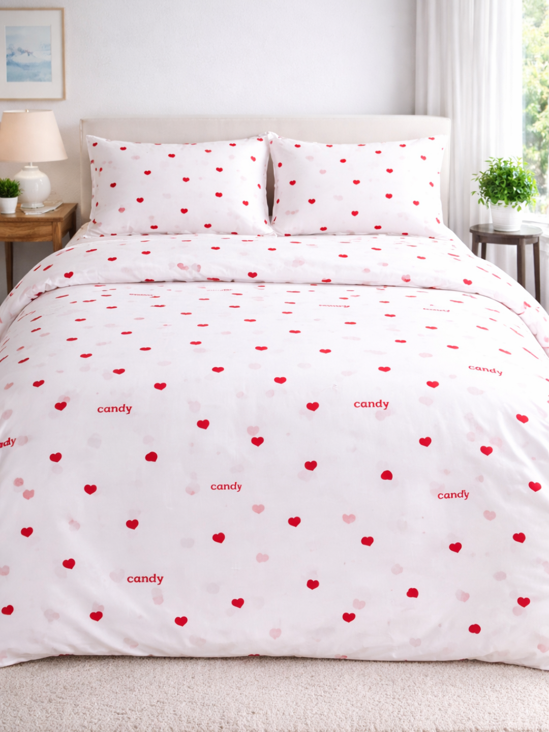 Постельное белье, 140x220 см, комплект, с простынью и наволочкой — фото 1