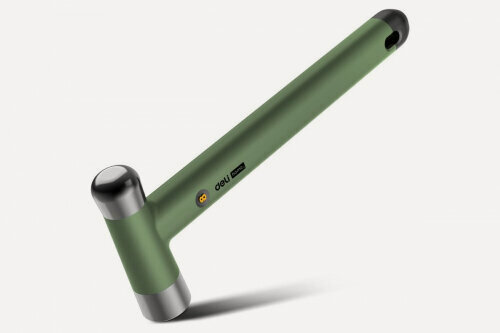 Изображение товара Молоток Deli Tools Home Series Green Deli HT7008L вес бойка 250гр, эксклюзивный дизайн, рукоятка из высококачественного софттач пластика