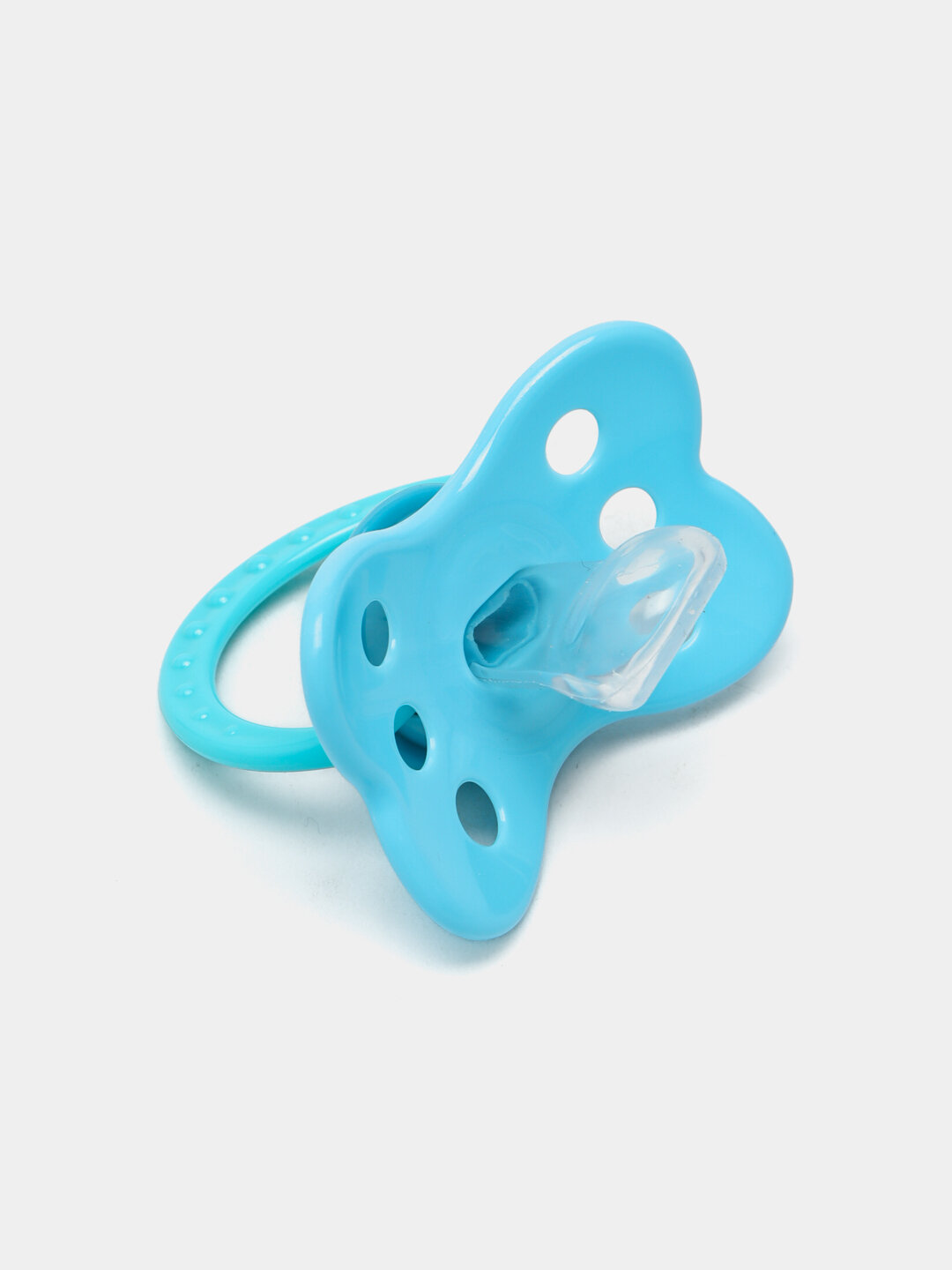 Соска - пустышка для младенцев, с держателем, силиконовая, 2 в 1 — фото 1