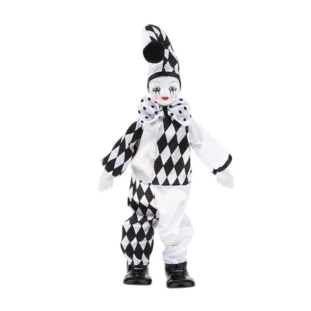 Старинная керамическая фигурка клоуна, 36 cm, Подвижные соединения