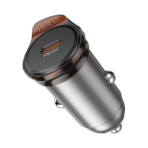 Автозарядное устройство Hoco NZ16, мощность 30Вт, быстрая зарядка — фото 1
