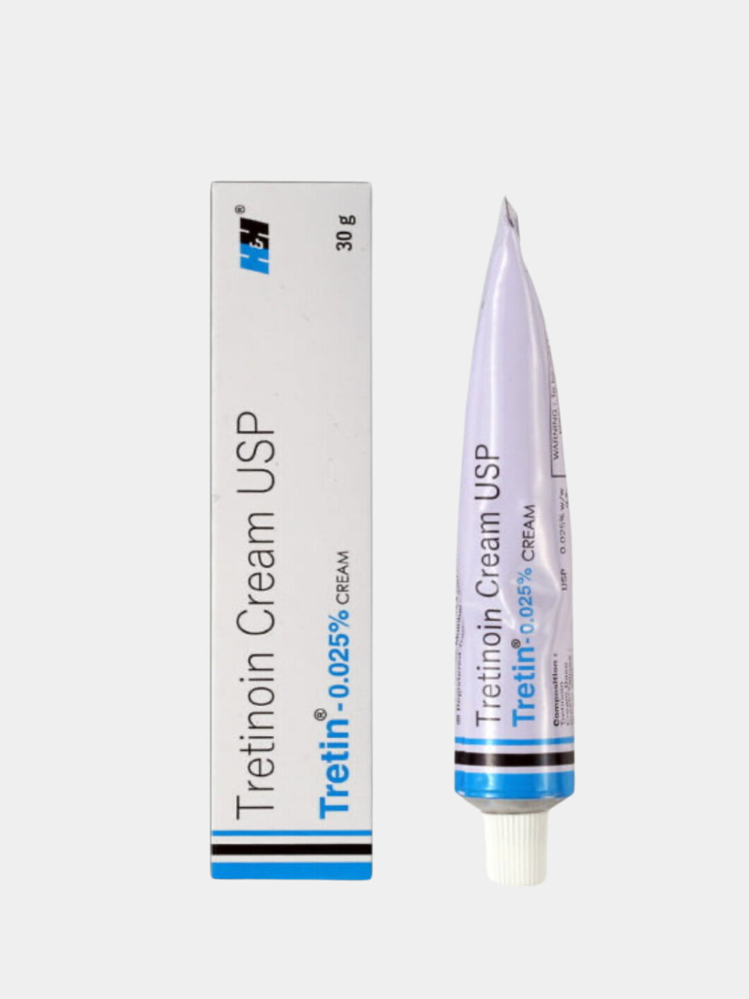 Retinoin 0.025%, антивозрастной крем против прыщей, акне и для лечения морщин Третин, 30 г, Индия