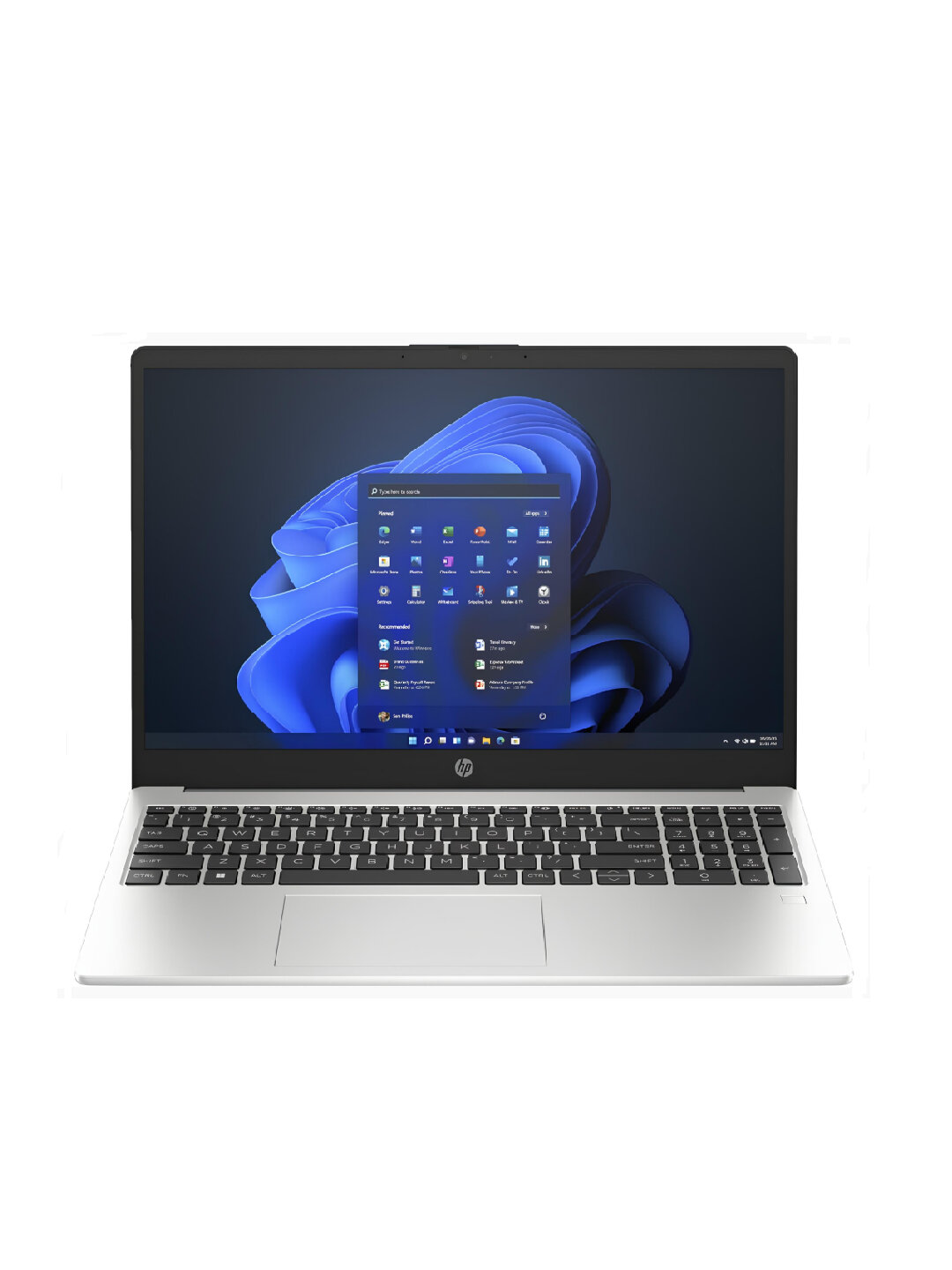 Ноутбук HP LAPTOP 250 G10, Core I3-1315U, 8GB DDR4, 512GB SSD, 15,6 FHD BACKLIT FPR, SILVER