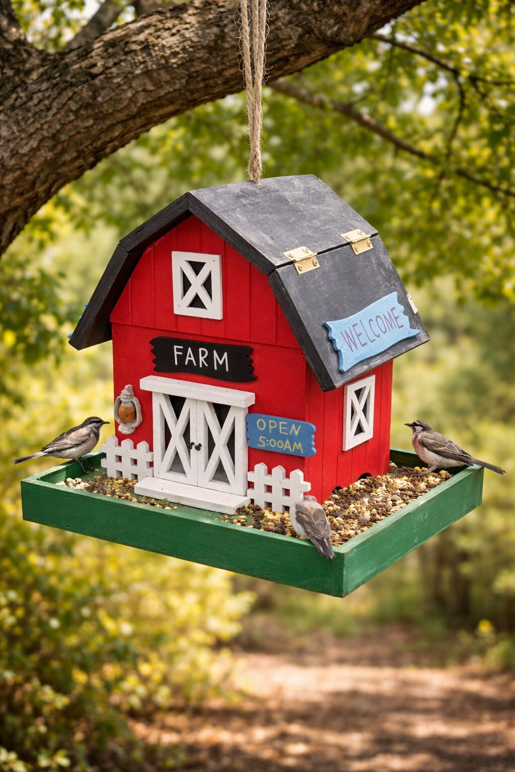 Зерновой домик для птиц, Алый