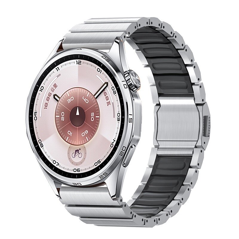 Ремешок титана и силикона, магнитная пряжка ремешка, для Huawei Watch GT6 Pro 46 мм, 22 мм для Huawei Watch Ultimate 2 1