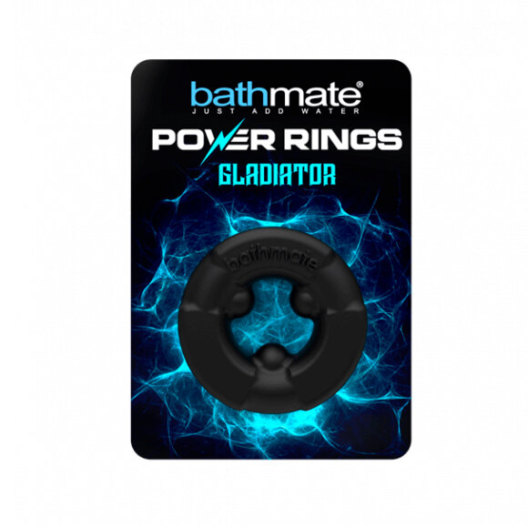 Эрекционное кольцо Bathmate Gladiator - черное, Великобритания — фото 1