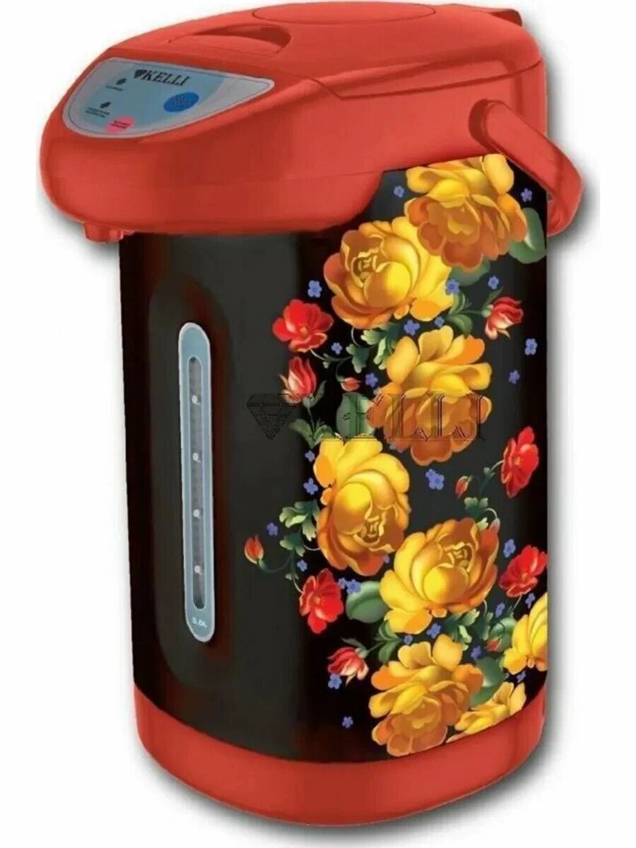 Термопот Kelli KL-1485, пластик, металл, 3 температурных режима, 1000Вт, 3.5л