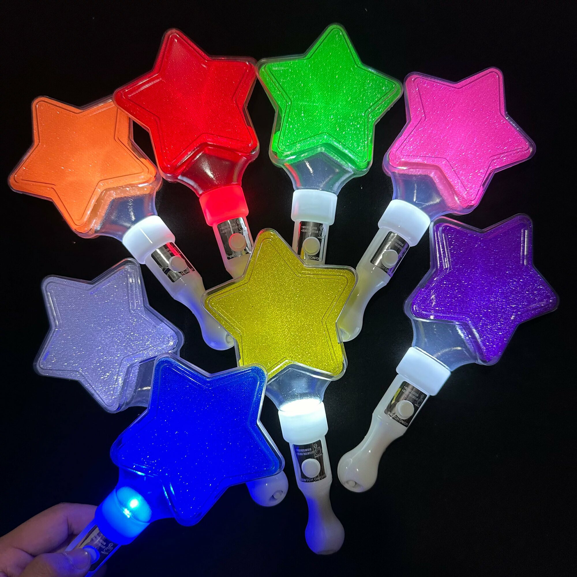 Короткая LED-палка в форме звезды для мероприятий