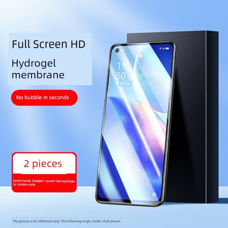 OPPO Reno5 K 5G Квантовая водяная гелевая пленка для экрана с HD-эффектом, 2 листа для мобильного телефона