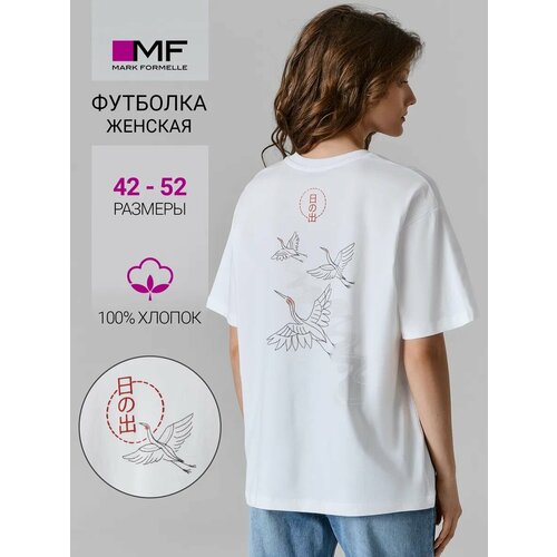 фото Футболка mark formelle для женщин, размер 164/170-96-102, белый