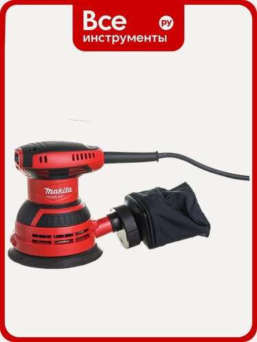 Изображение товара Эксцентриковая шлифмашина Makita M9204, 125 мм, 240 Вт, 12000 об/мин, пылесос, полупрофессиональная, компактная и легкая