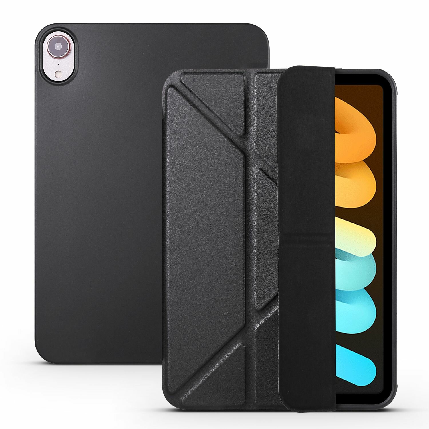 Чехол для iPad mini 6 / 7 с охлаждением Y-cложение черный