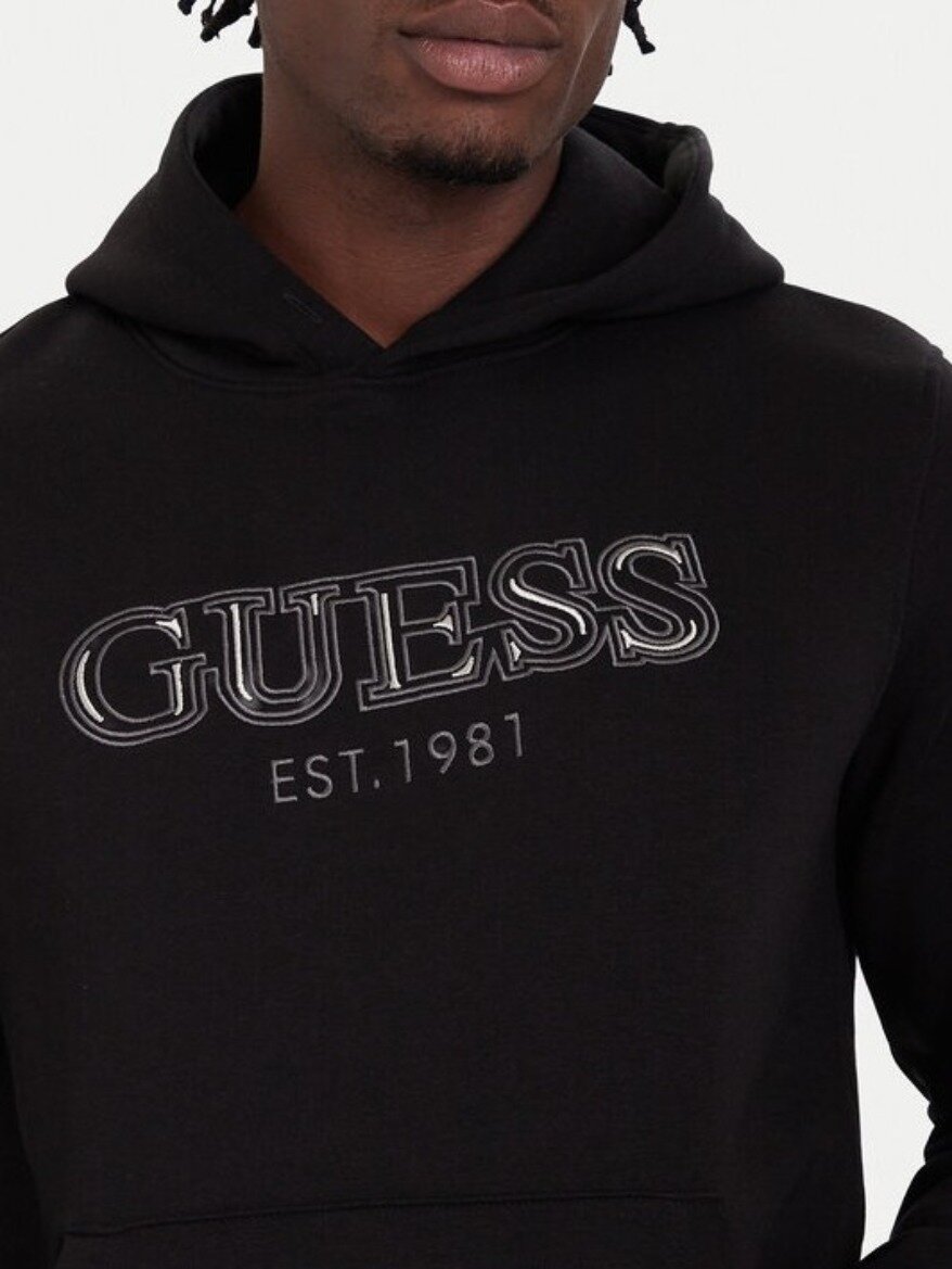 Толстовка GUESS, размер S, , черный — фото 1