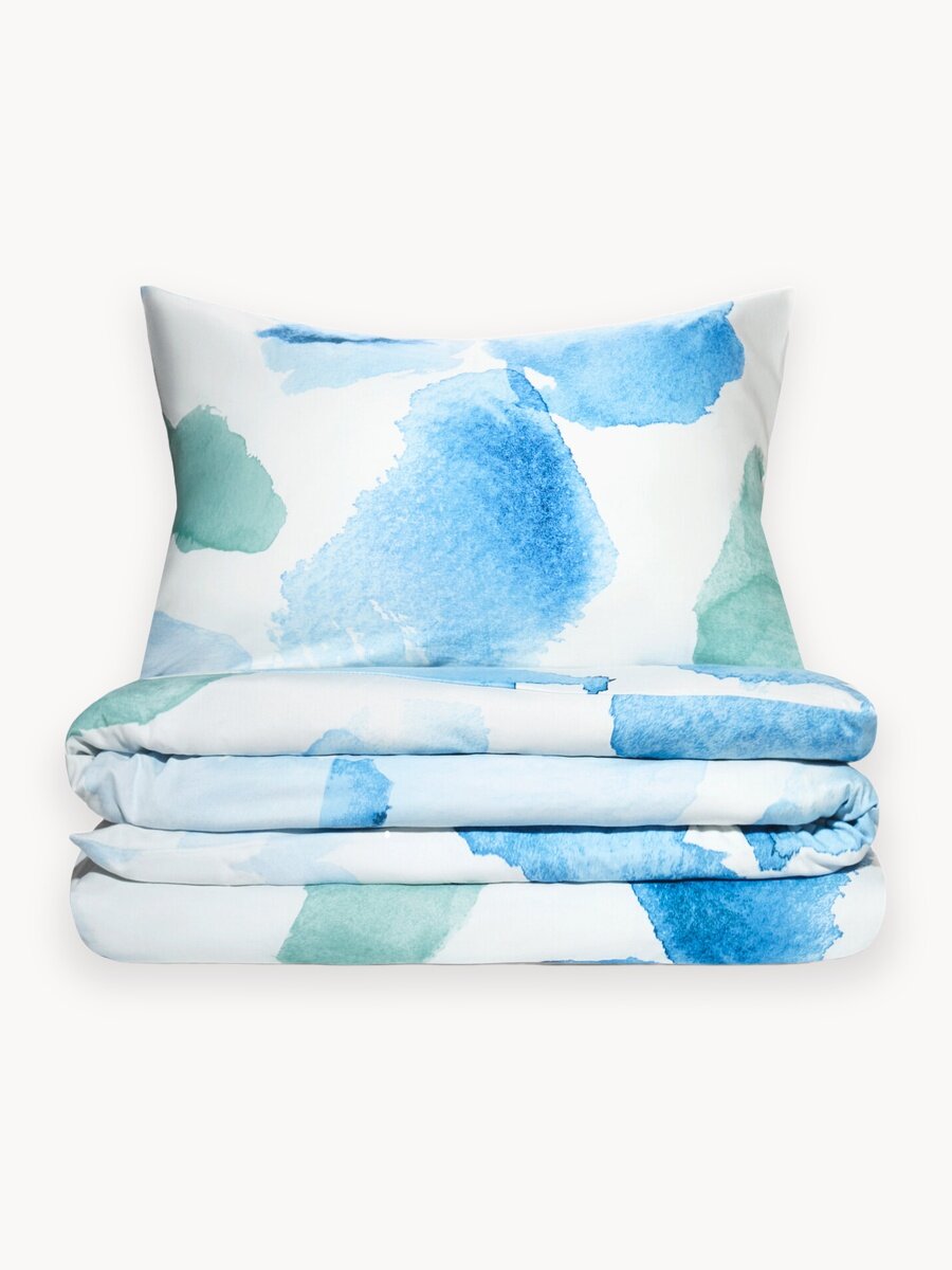 Комплект постельного белья без простыни Pragma Sangan 1,5 спальный, синий