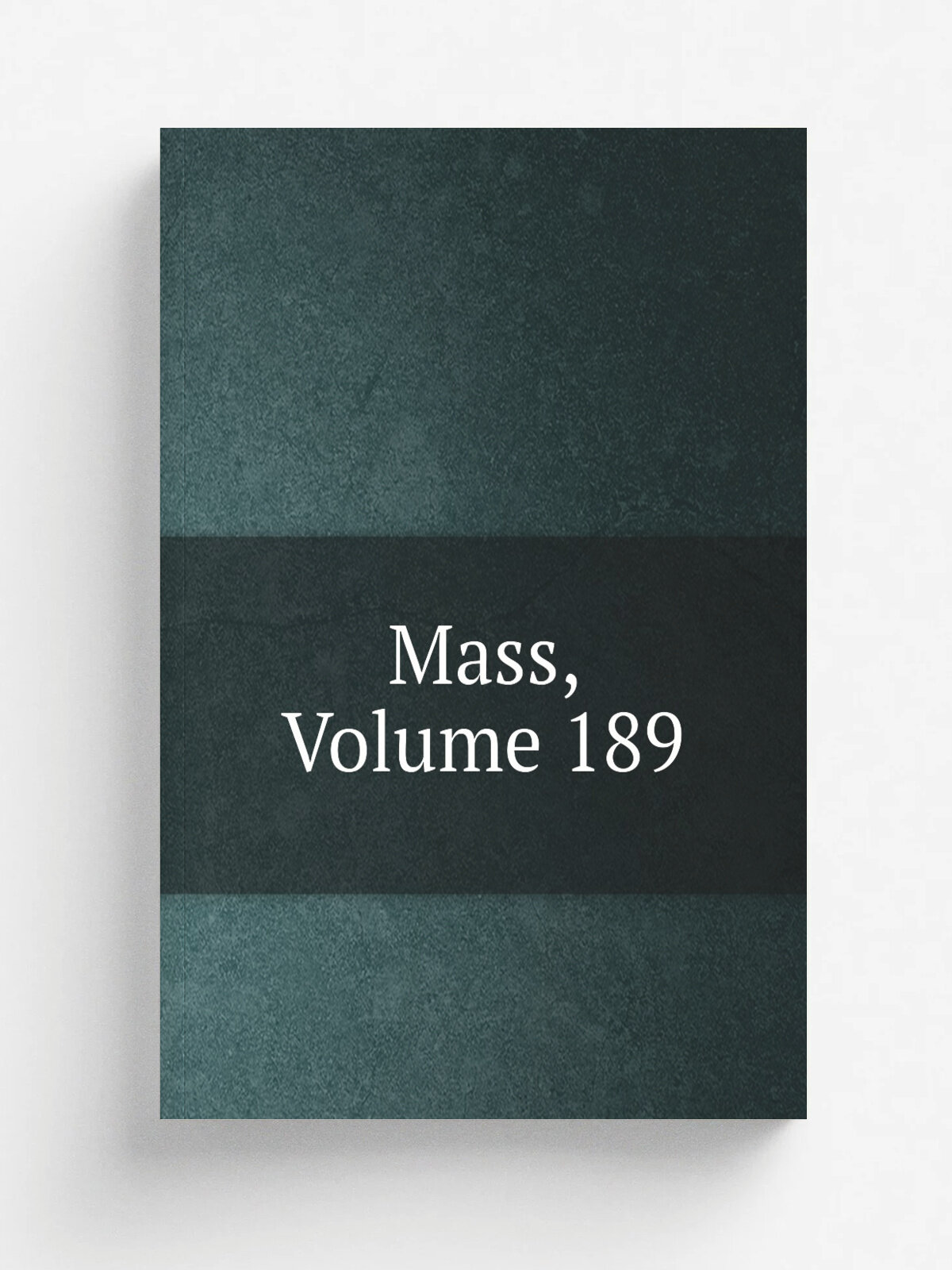 Mass, Volume 189