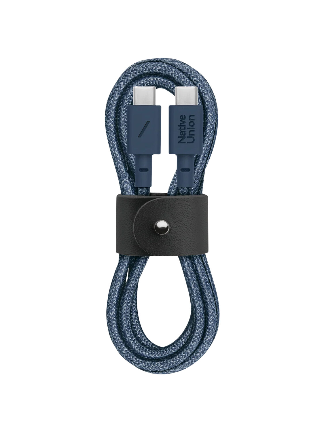 Кабель зарядный NATIVE UNION BELT CABLE TYPE-C, USB-C/USB-C, быстрая зарядка 60W, длина 1,2 м, цвет: синий