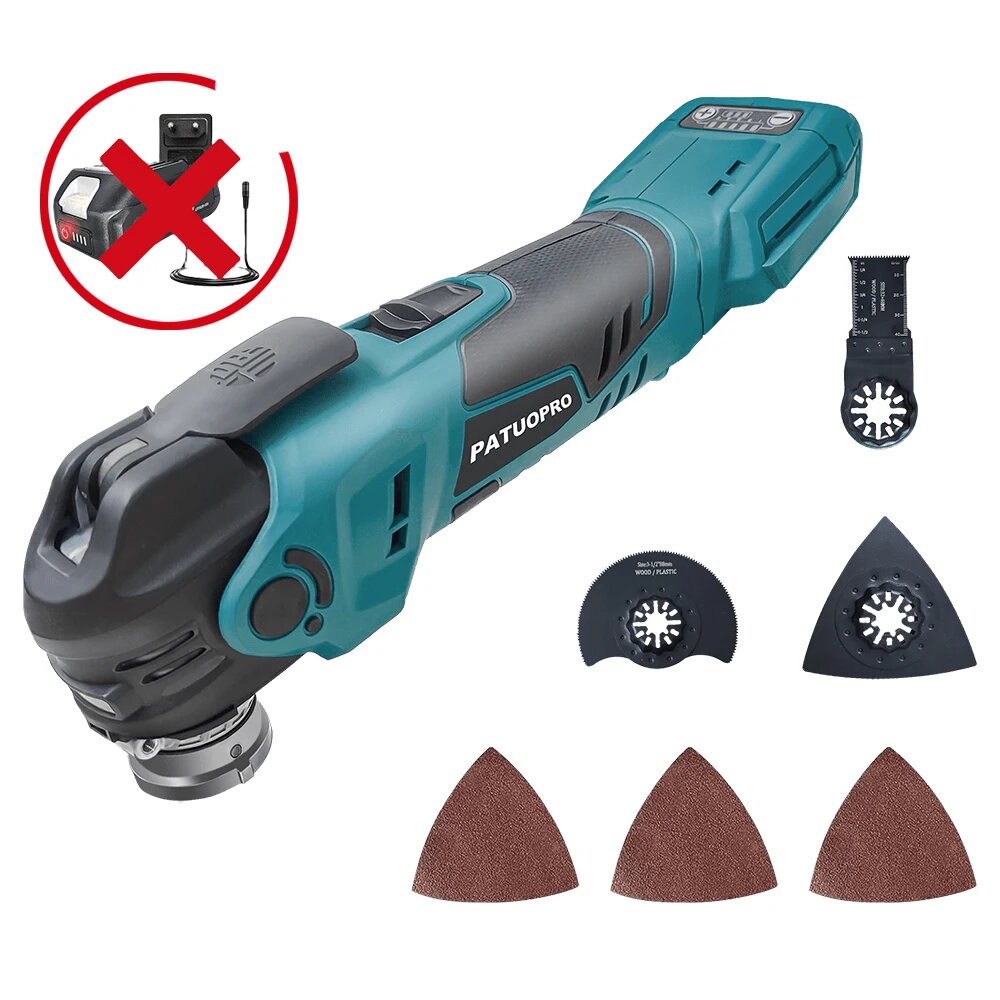 PATUOPRO 5-скоростной осциллирующий инструмент для Makita 18 В No Battery