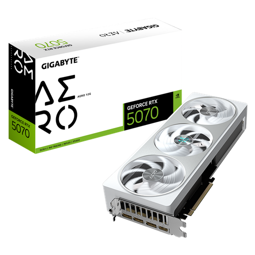 Видеокарта Gigabyte RTX5070 AERO OC 12GB GDDR7 192bit 3xDP HDMI 3FAN RTL 109704₽