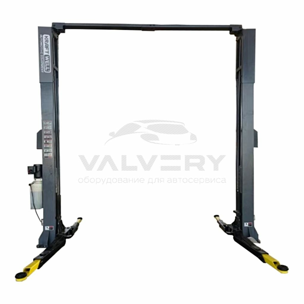 Подъемник двухстоечный электрогидравлический KraftWell KRW4ELH2/220 г/п 4 т.