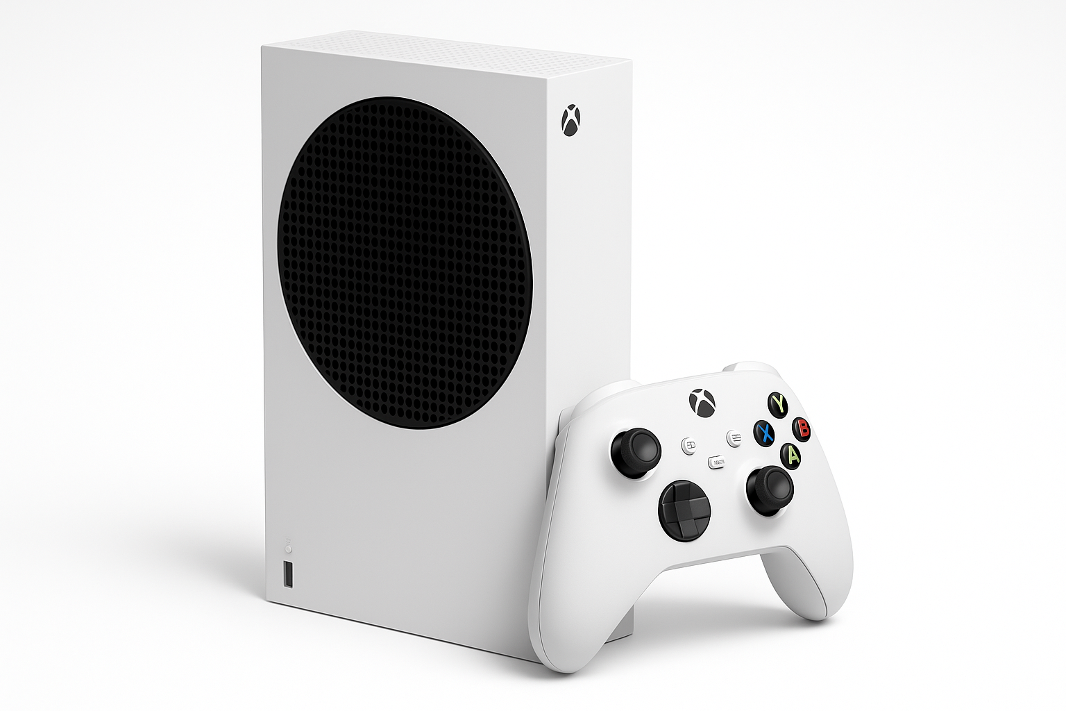 Игровая приставка Microsoft Xbox Series S, без дисковода, белый c 1 геймпадом в комплекте