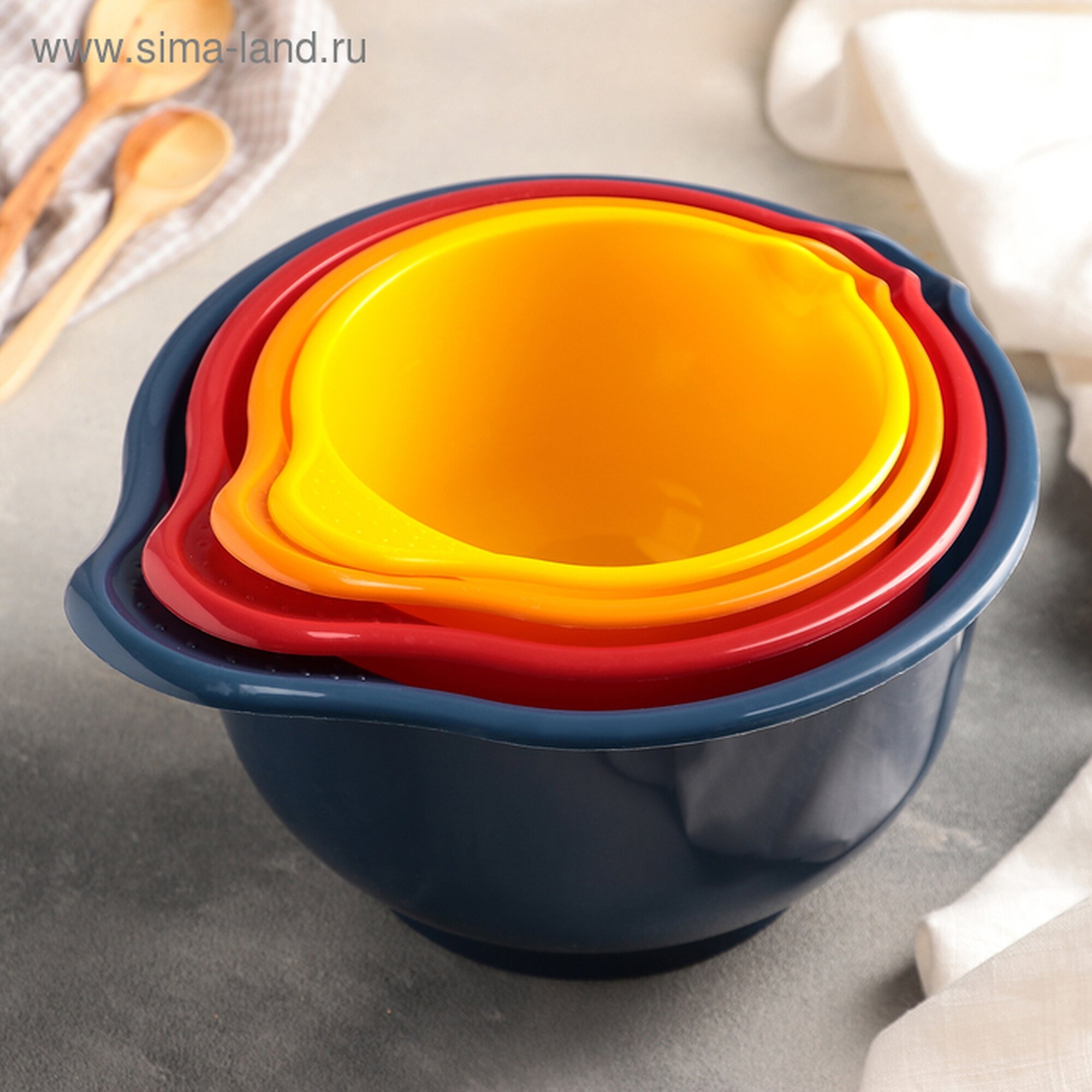 Емкость для миксера с мерной шкалой  набор 4 шт Martika 1 4л  1 9л  2 6л  3 6л