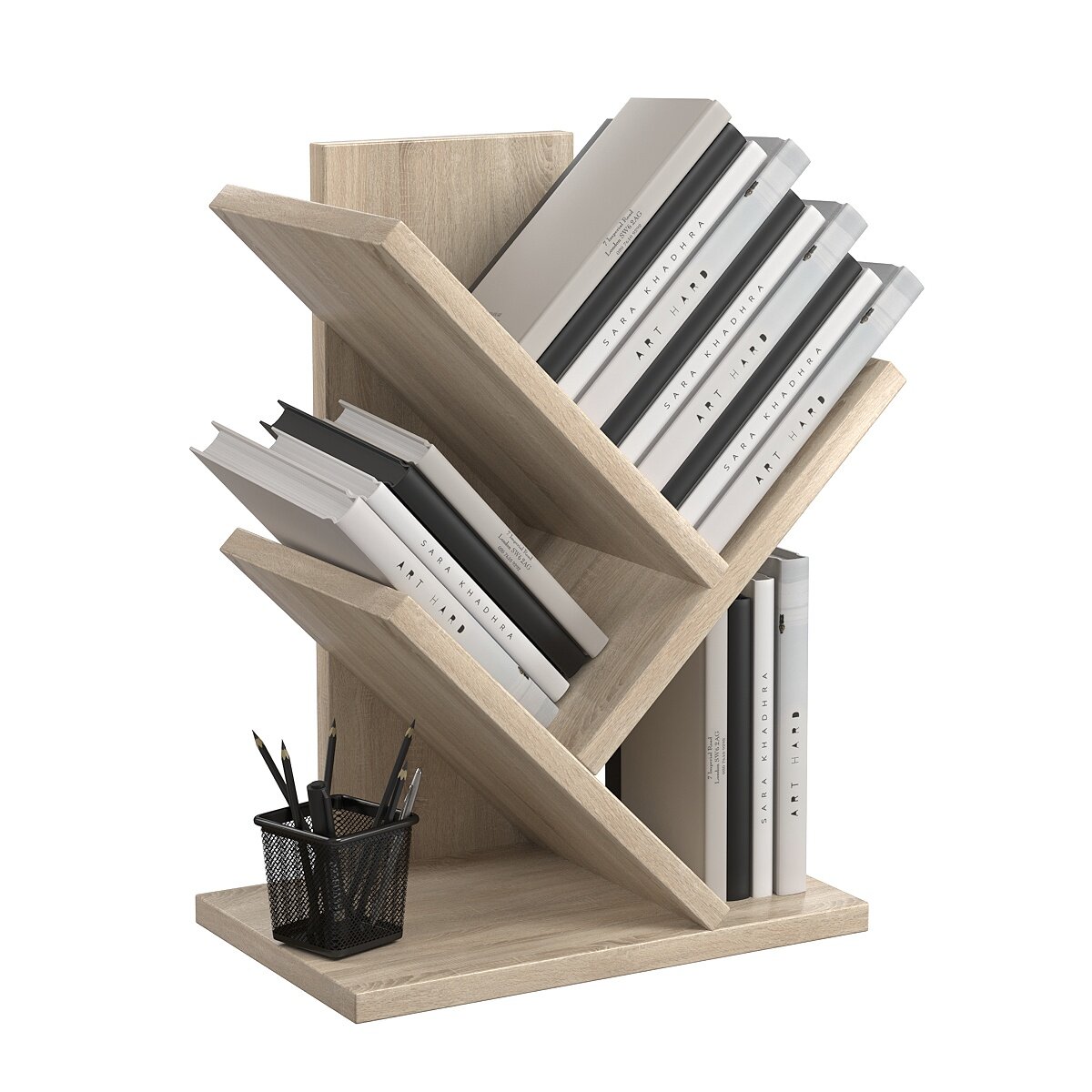 Полка настольная Вектор №7, Дуб Сонома. Производство товара - компания ТОБ.