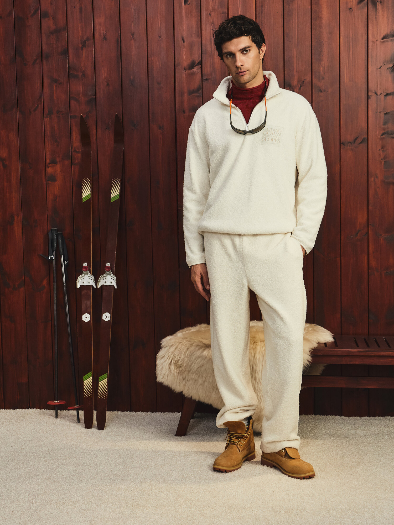 Брюки Zarina Man, размер M (RU 48), ваниль