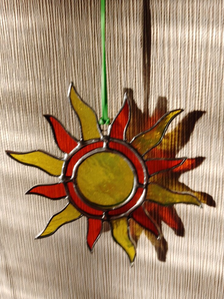 Витражная подвеска "Солнце"