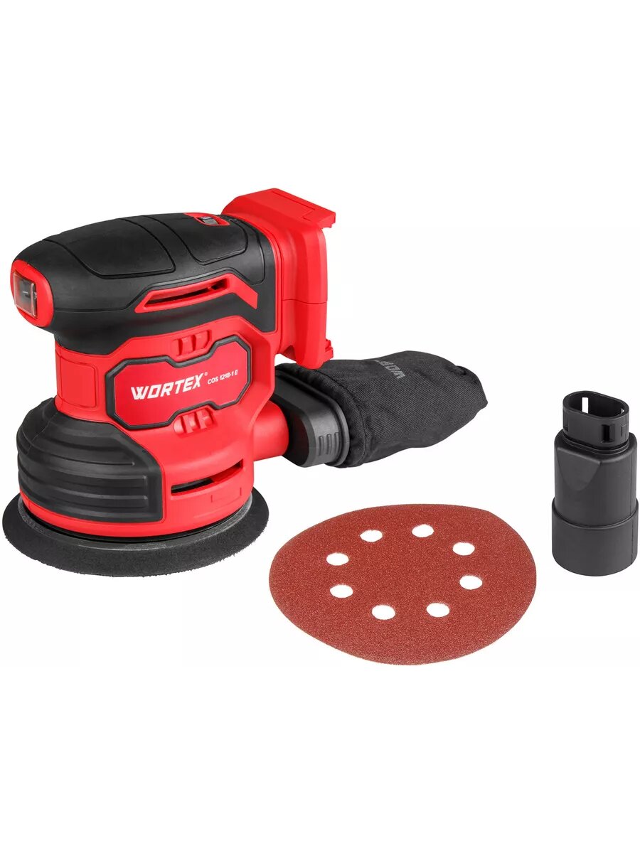 Шлифмашина эксцентриковая (орбитальная) аккумуляторная WORTEX COS 1218-1 E Без АКБ и З/У (1333435)