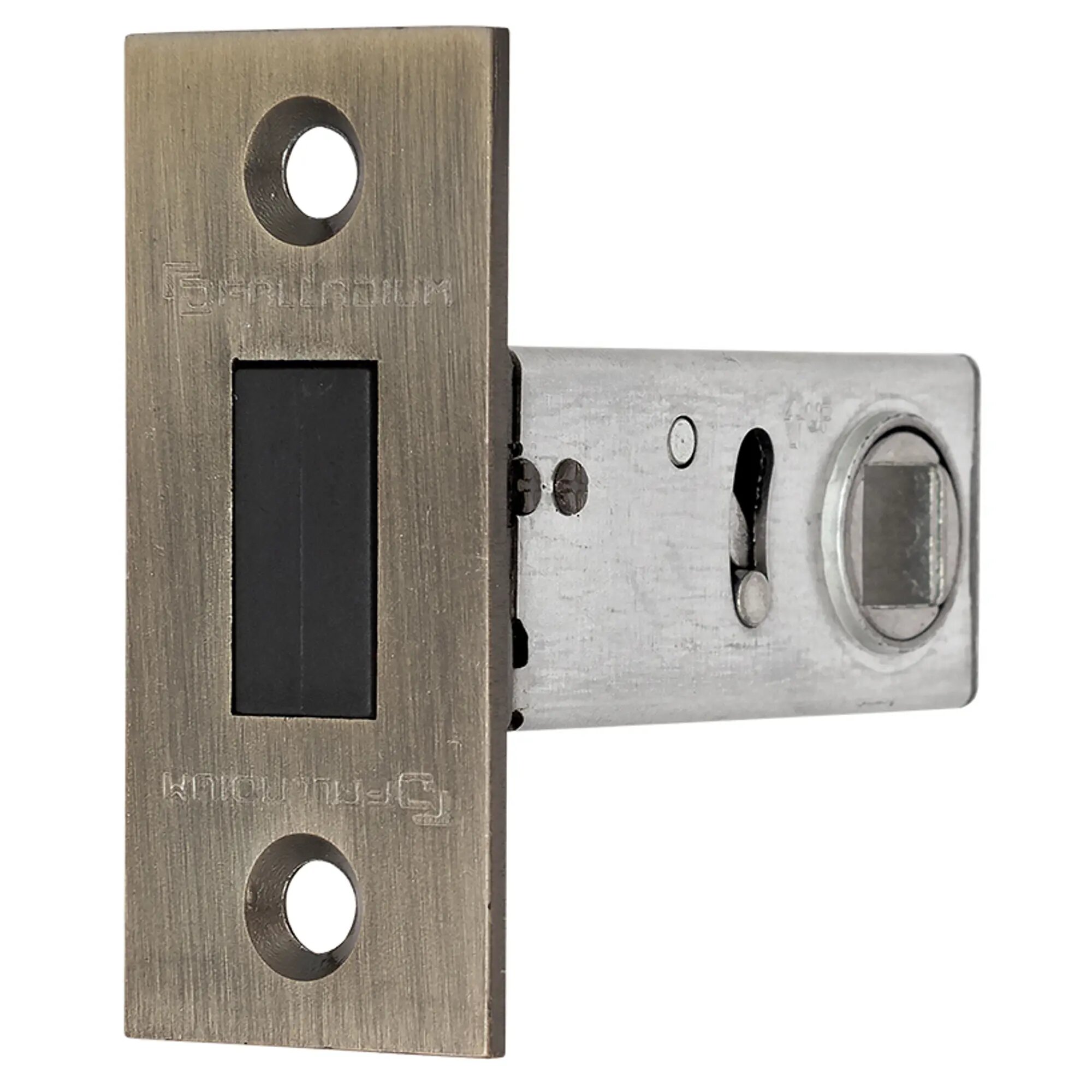 Защелка межкомнатная 100-М 70x20 мм сталь цвет бронза