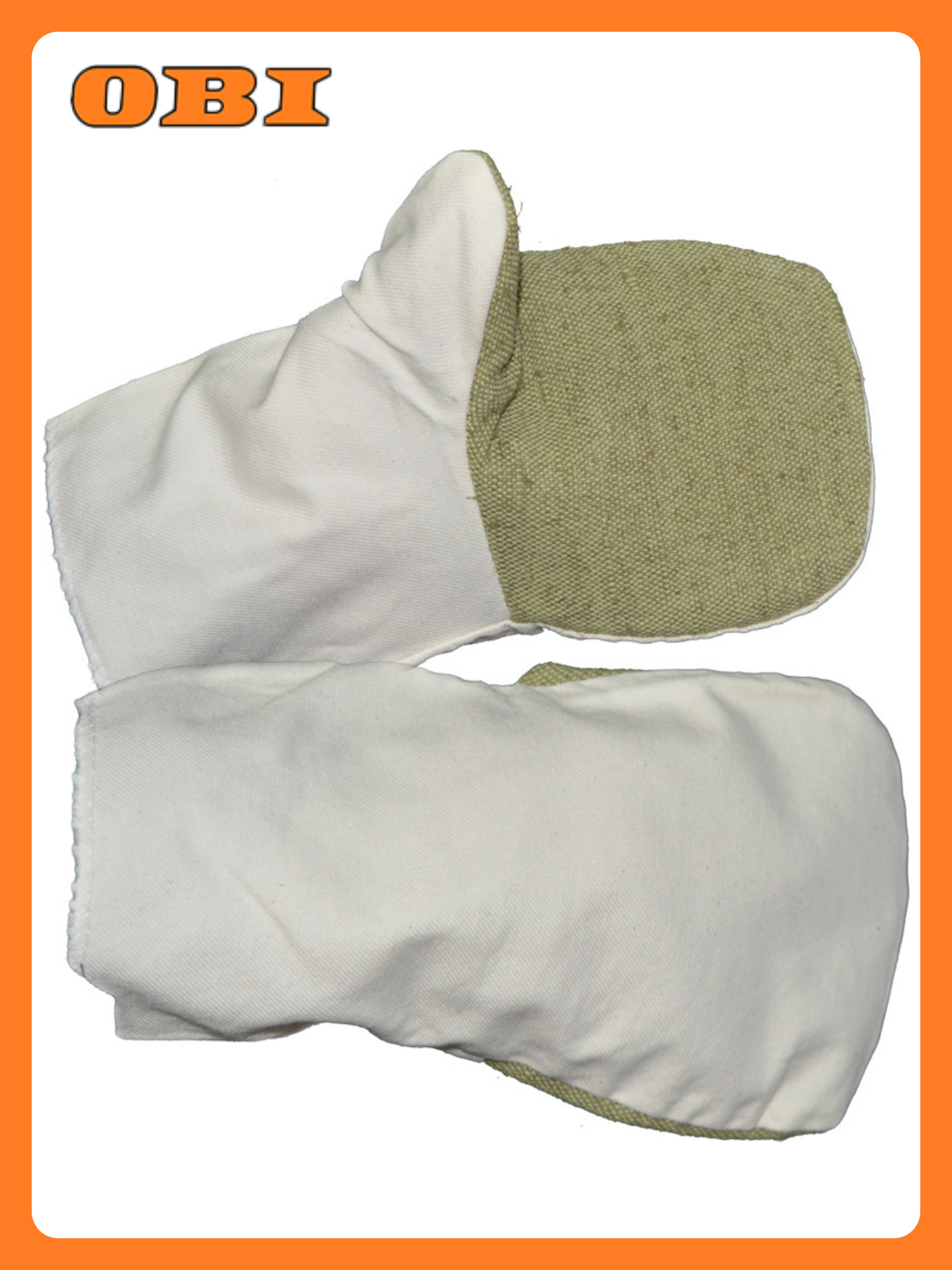 Рукавицы Sapphire х/б с брезентовым наладонником многоразовые серые/зеленые