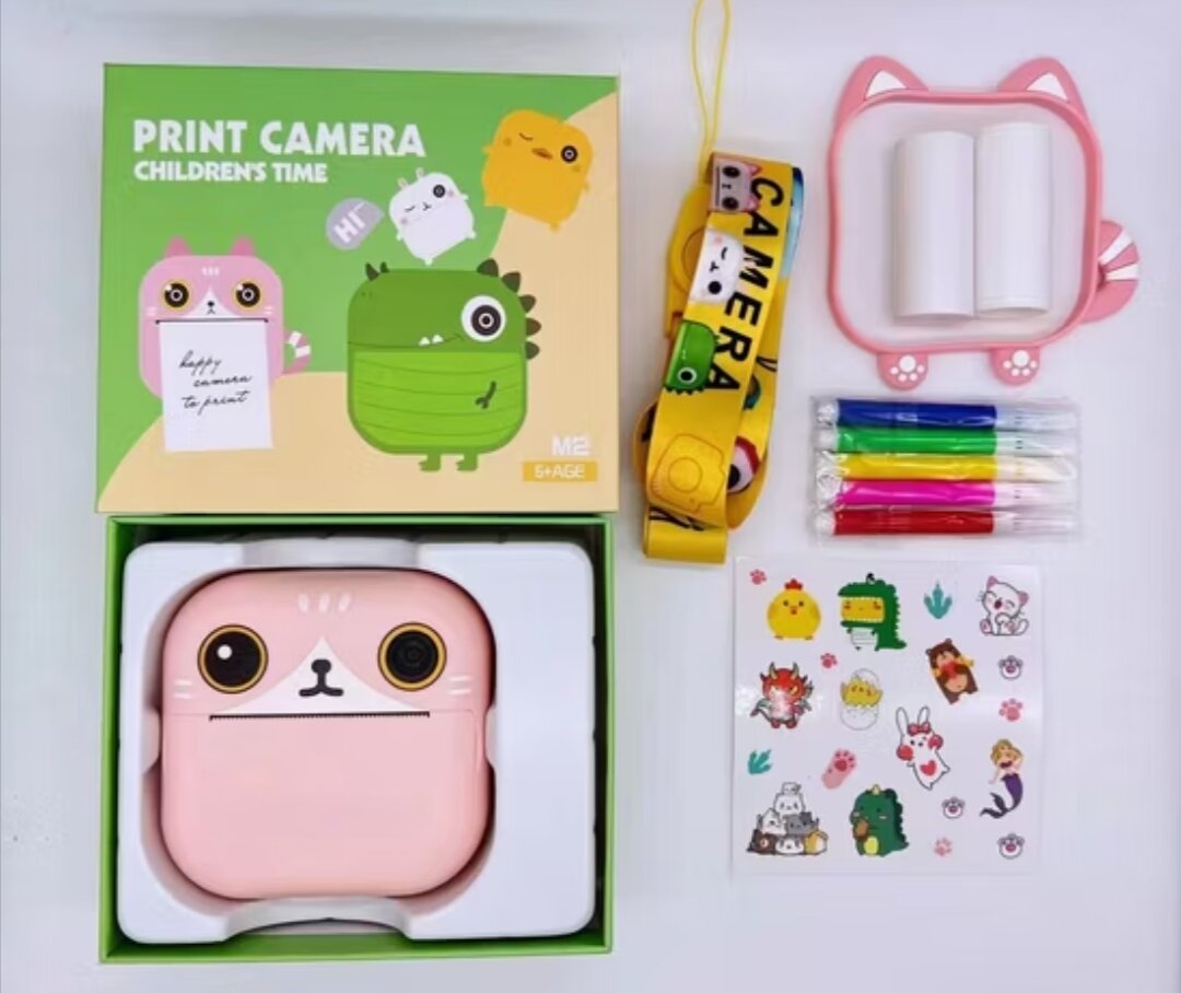 Детская фотокамера моментальной печати Funny Animals M2 Dinosaur