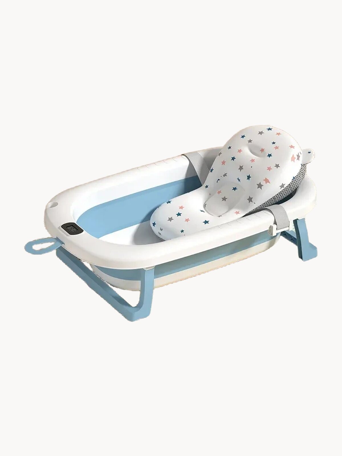 Ванночка для купания новорожденных складная с матрасиком