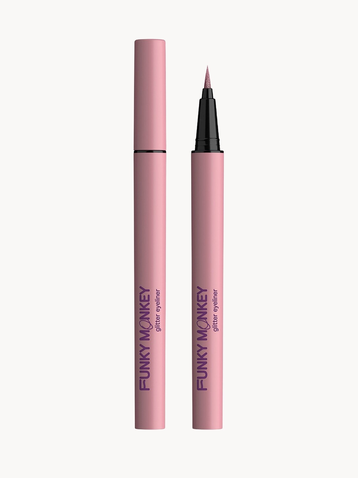 Funky Monkey Маркер для глаз сияющий Glitter eyeliner тон 03 розовый