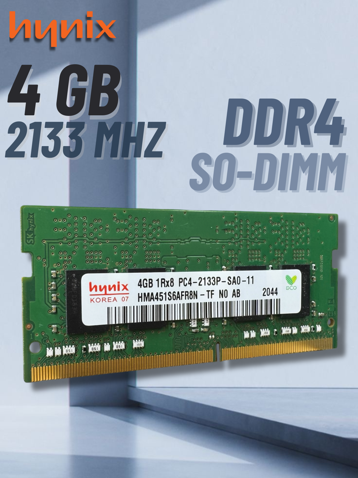 Оперативная память для ноутбука Hynix 4 ГБ DDR4 SODIMM 2133 MHz HMA451S6AFR8N-TF