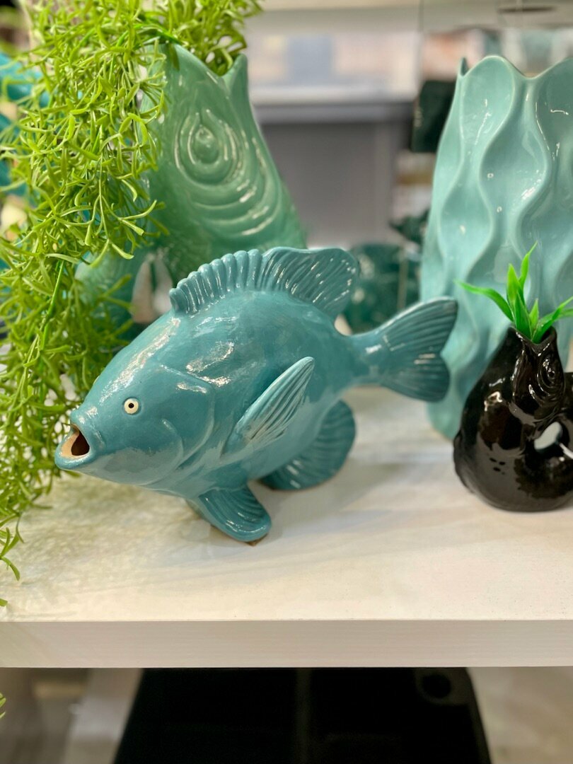 Статуэтка Рыба WERNER VOSS 55888 голубой 29x12x19 см — фото 1