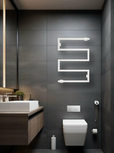 Изображение товара Полотенцесушитель водяной SNAKE-1 100х50 (см) Белый