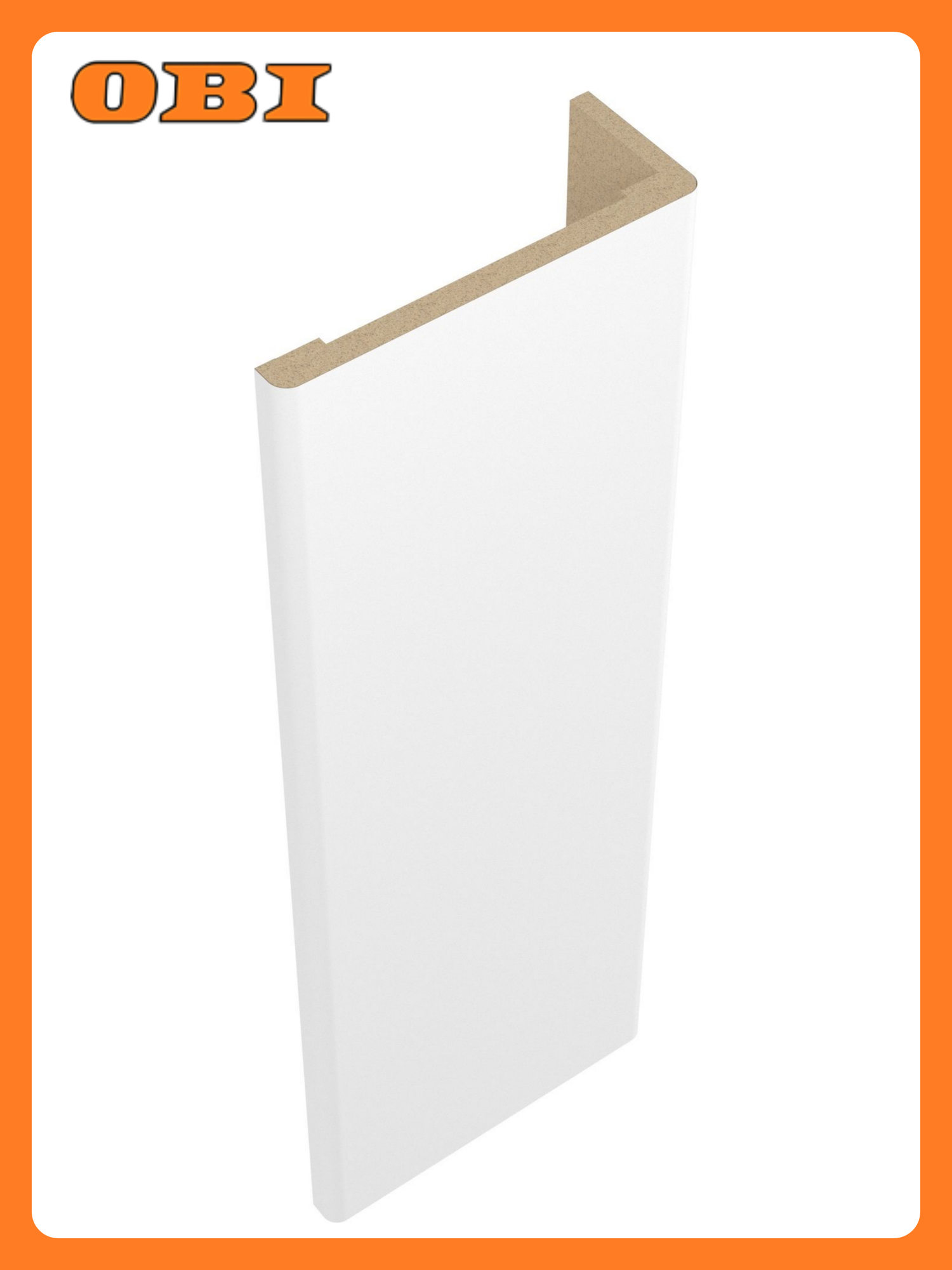 Телескопический наличник Belwooddoors  белый  МДФ  2150х70 мм