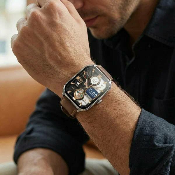 Смарт-часы Hoco Y28, AMOLED 1.96”, Bluetooth 5.2, звонки, IP67, Silver — фото 1