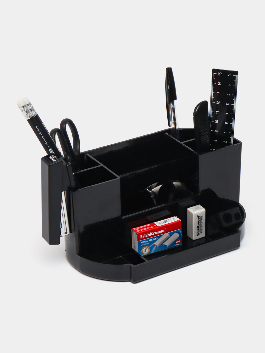 Подставка-органайзер для ручек, карандашей и школьных принадлежностей ErichKrause Victoria - Черный
