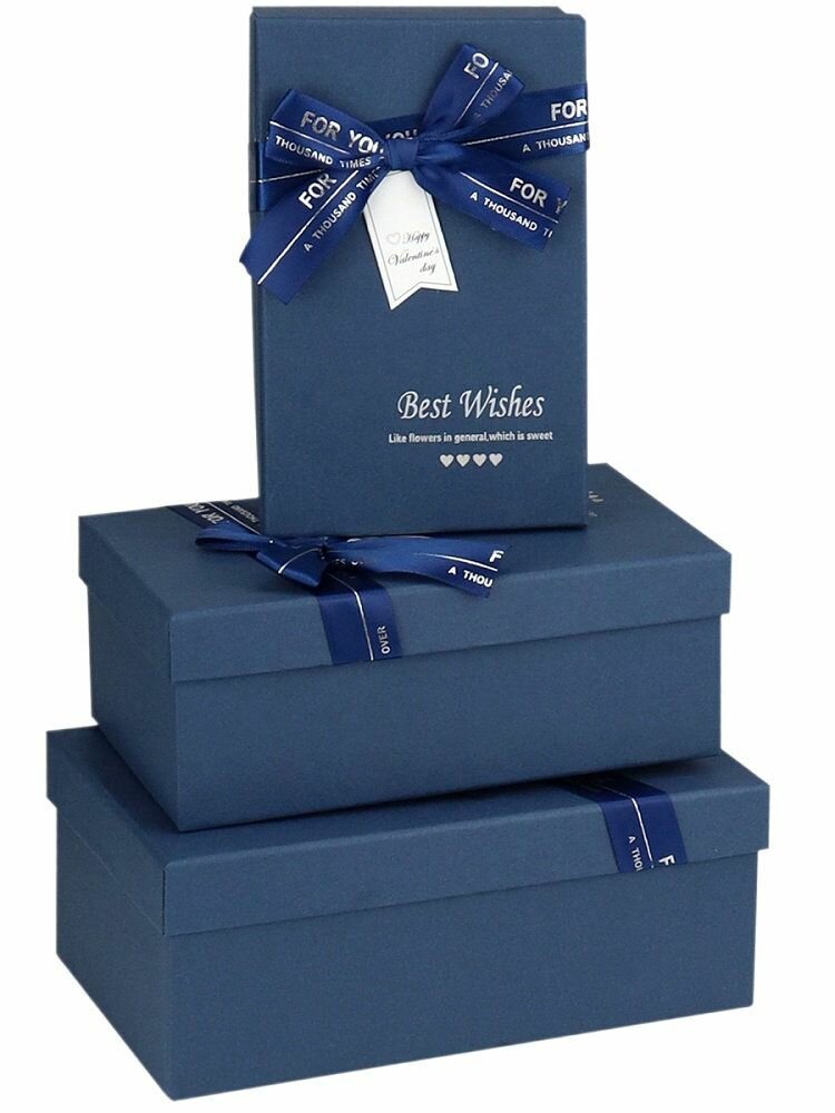 Коробка подарочная Миленд 3 в 1 прямоугольные 