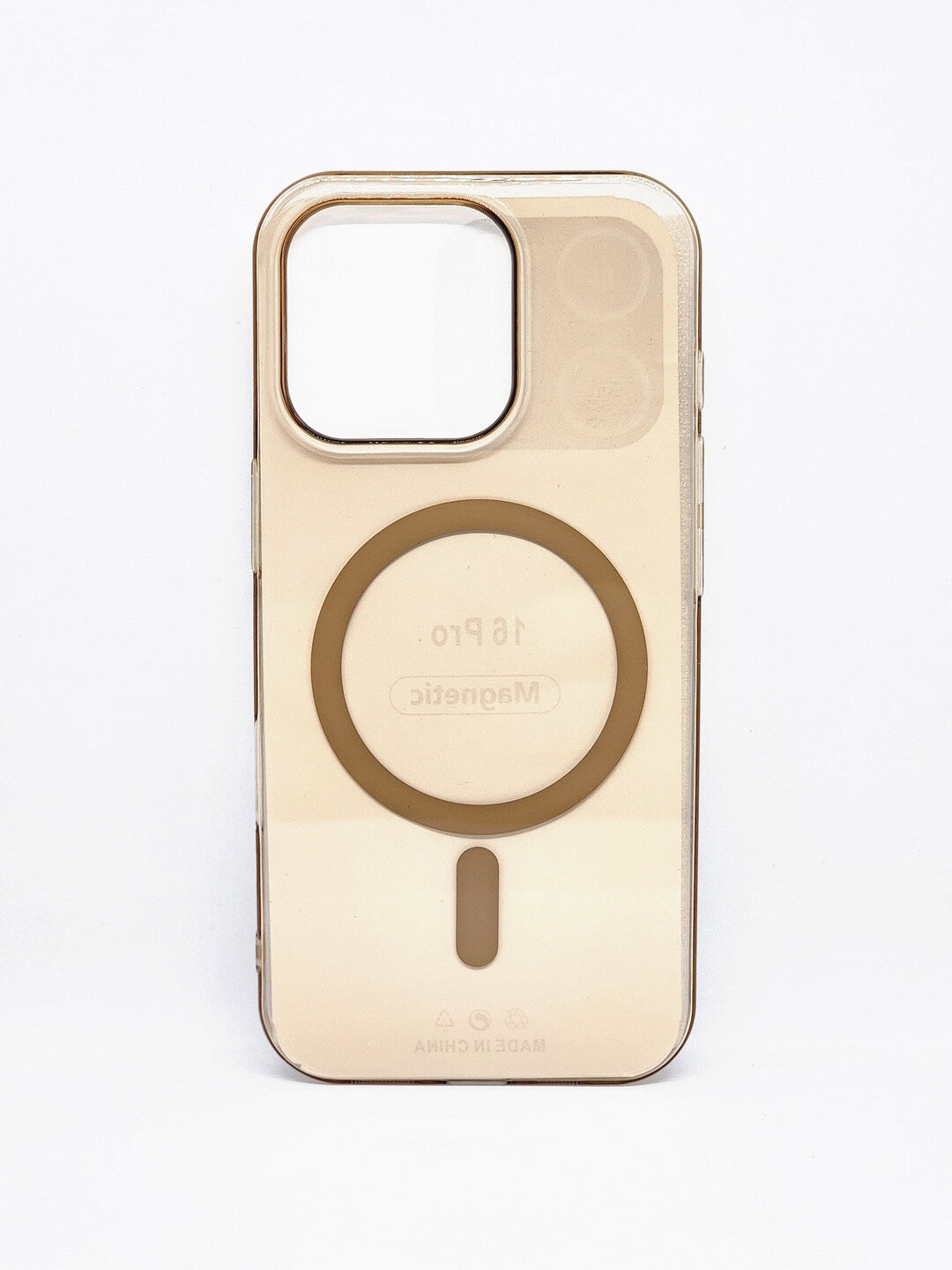 Чехол 7MILLIARD T2PP, магнитный, для iPhone 16pro Max, прозрачный, ударопрочный — фото 1