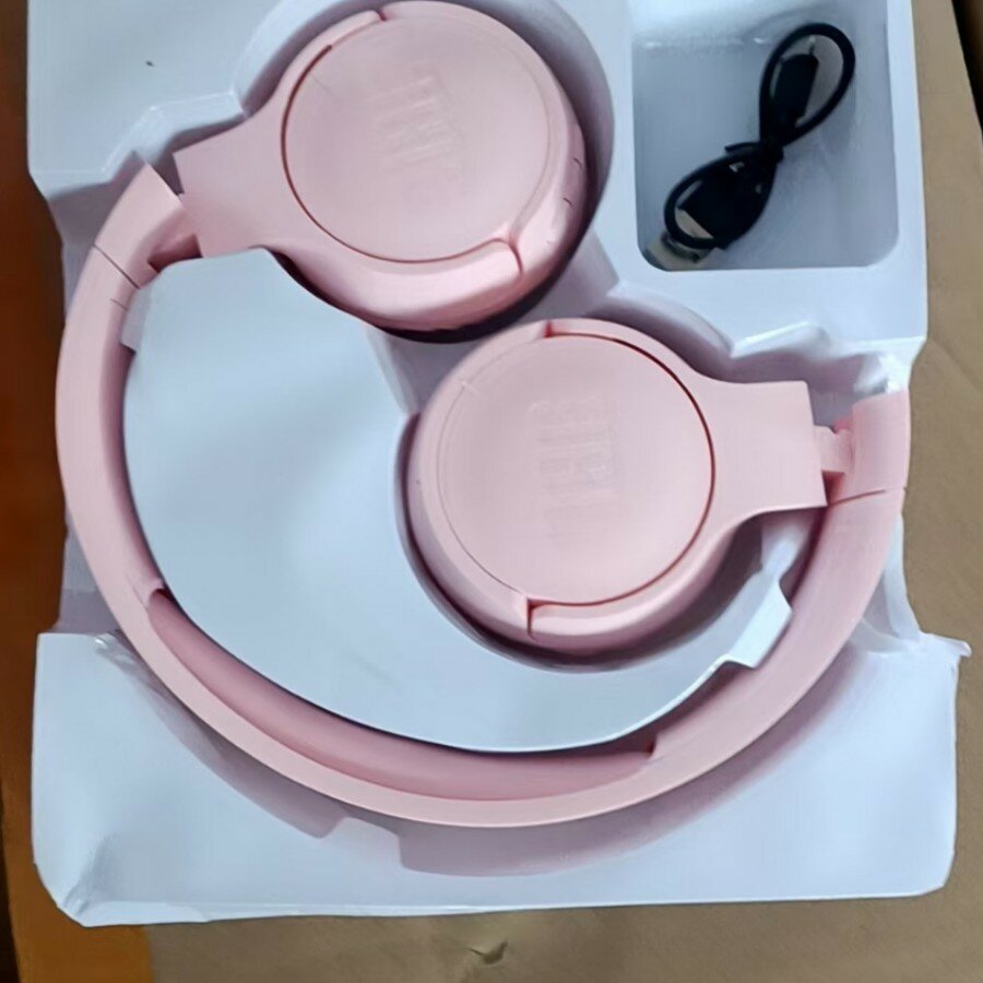 Беспроводная Bluetooth-гарнитура JBL510BT, устанавливаемая на голову-розовый