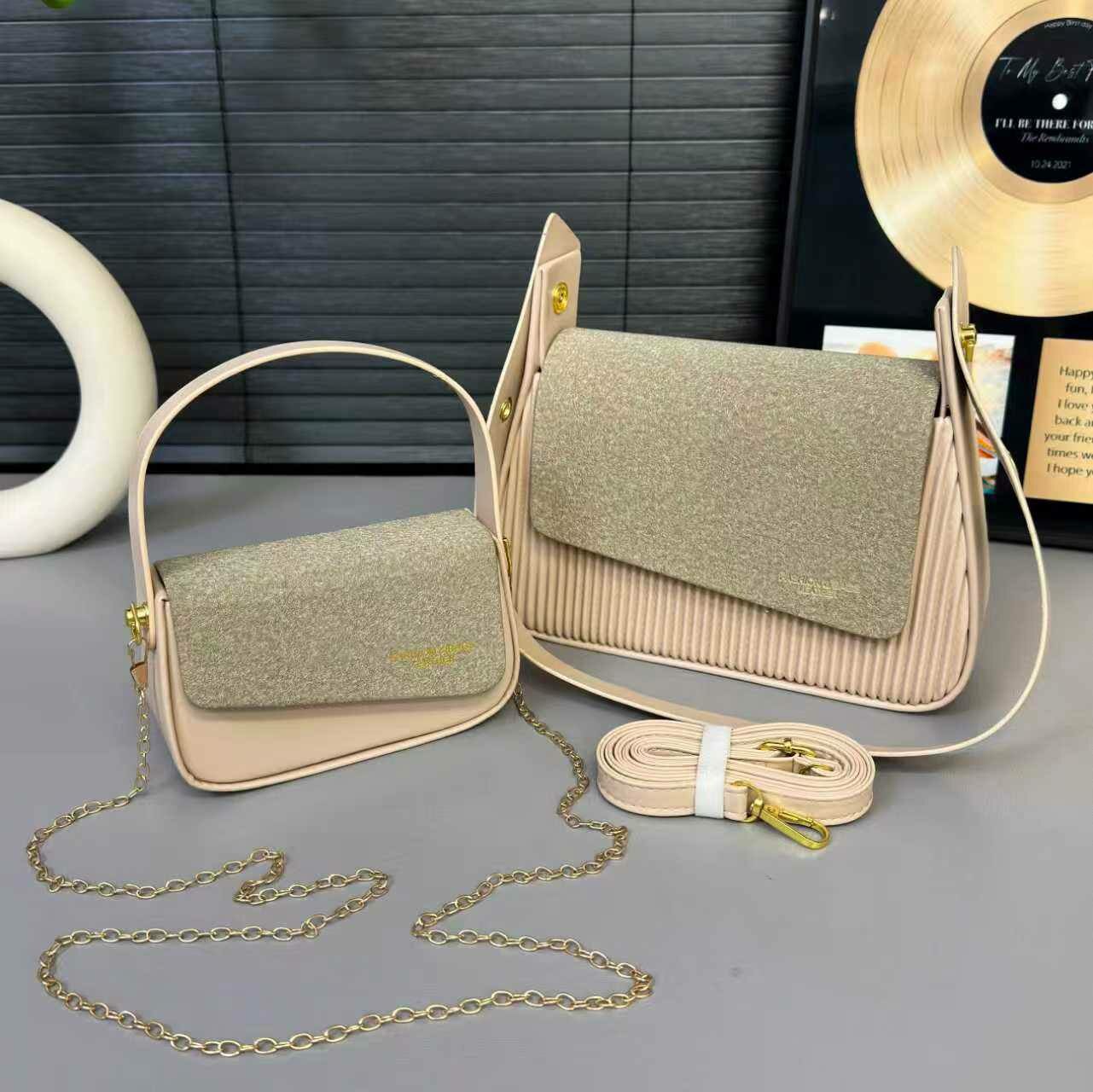 Джиббитсы для сумки клатч , 2 шт., белый, — фото 1