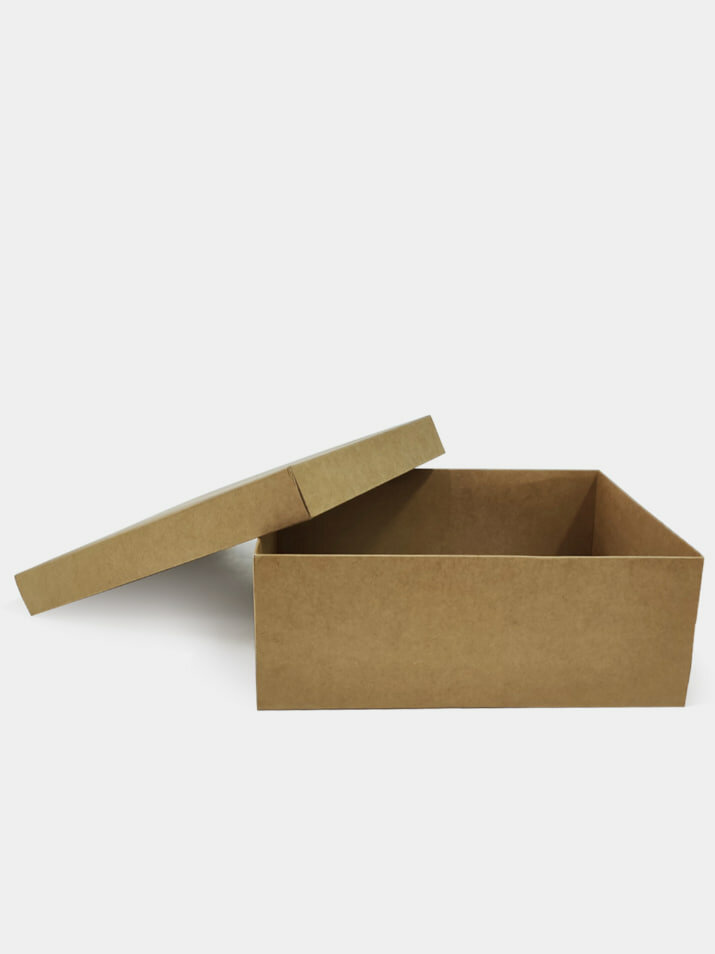 Крышка картонная, для самосборной коробки, нижняя, 24x18x9 см